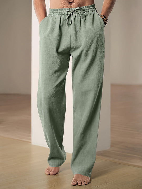 Leinenhose mit atmungsaktivem Komfort für Herren