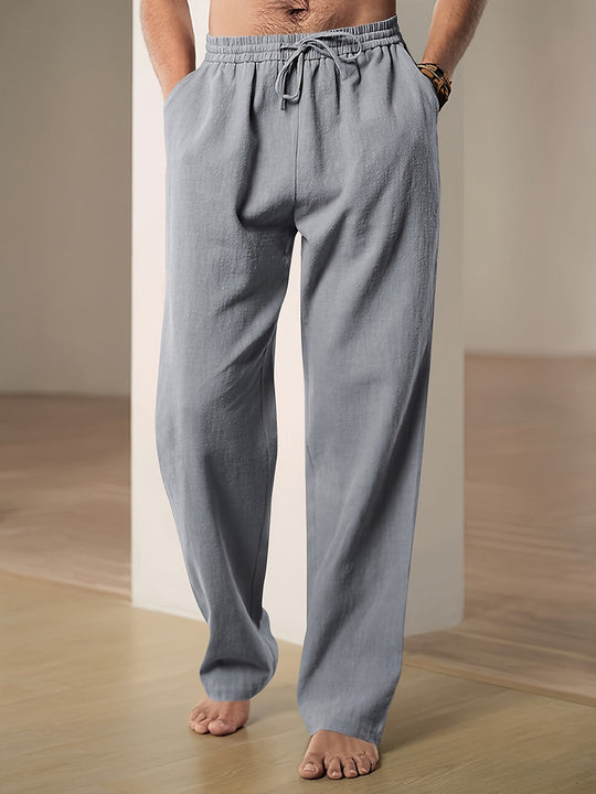 Leinenhose mit atmungsaktivem Komfort für Herren