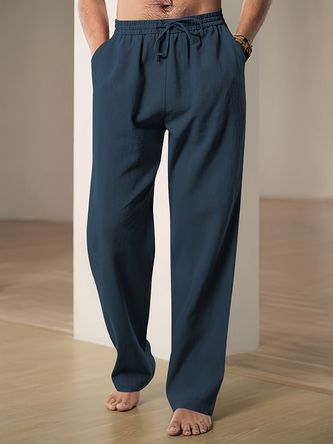 Leinenhose mit atmungsaktivem Komfort für Herren