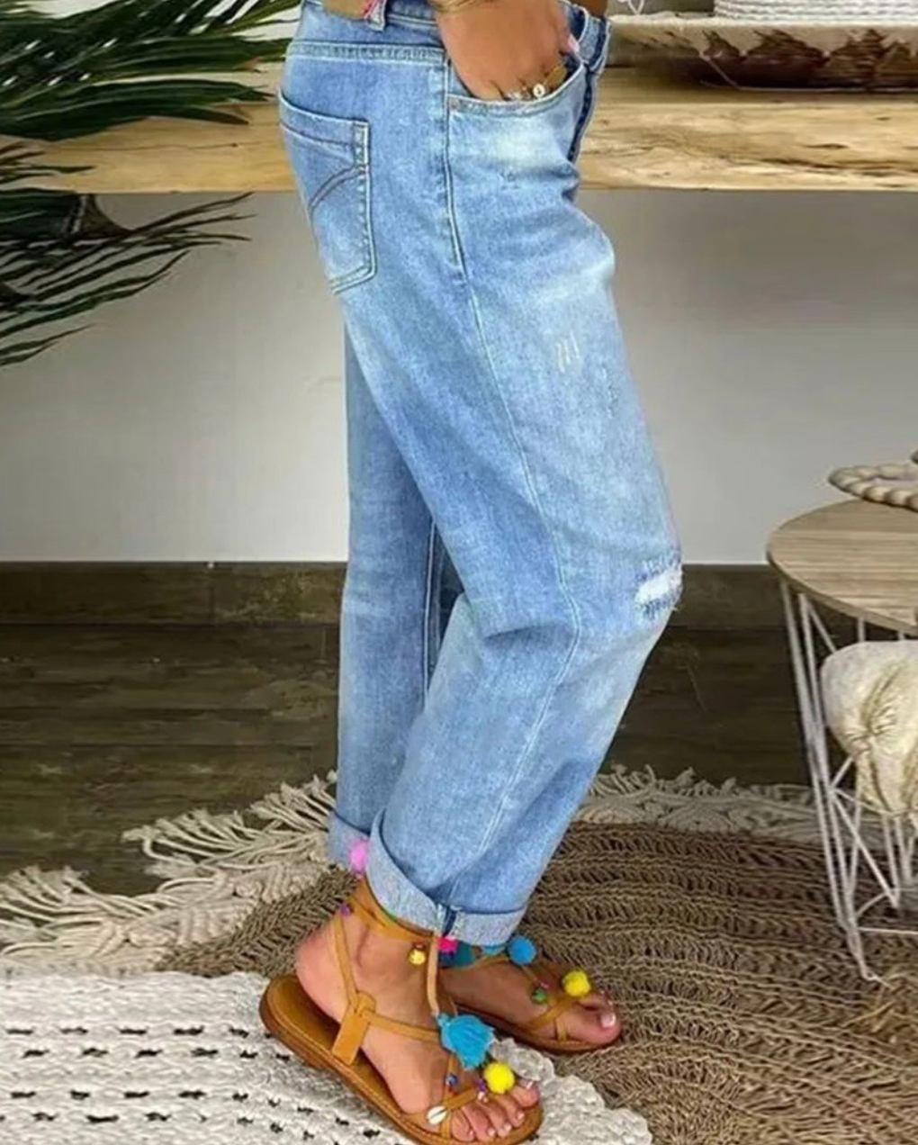 Moderne Jeanshose Denim mit moderne Passform für Damen