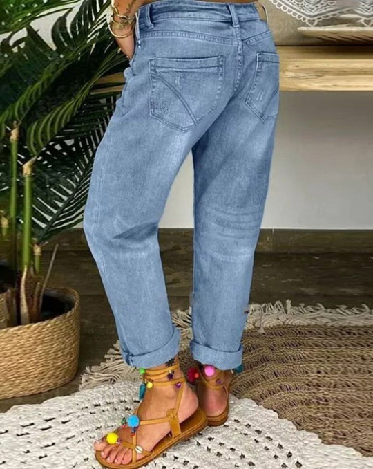 Moderne Jeanshose Denim mit moderne Passform für Damen