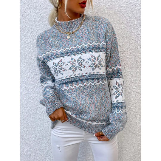 Moderner Langarmpullover für Damen mit Bequemer Passform