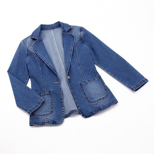 Berta | Klassischer Denim-Blazer für Damen