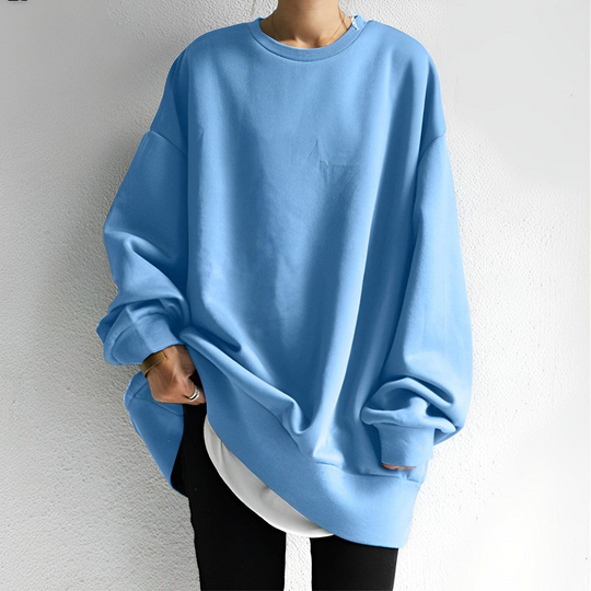 Oversize Damenpullover mit Langarm für Damen