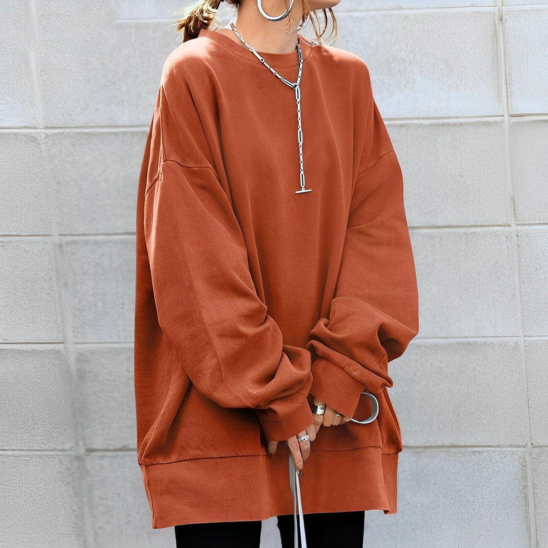 Oversize Damenpullover mit Langarm für Damen