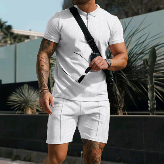Sommer Set mit Polo und Kurze Hose für Herren
