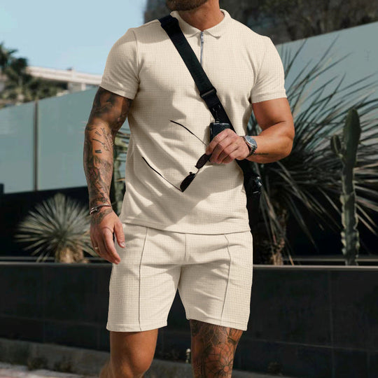 Sommer Set mit Polo und Kurze Hose für Herren