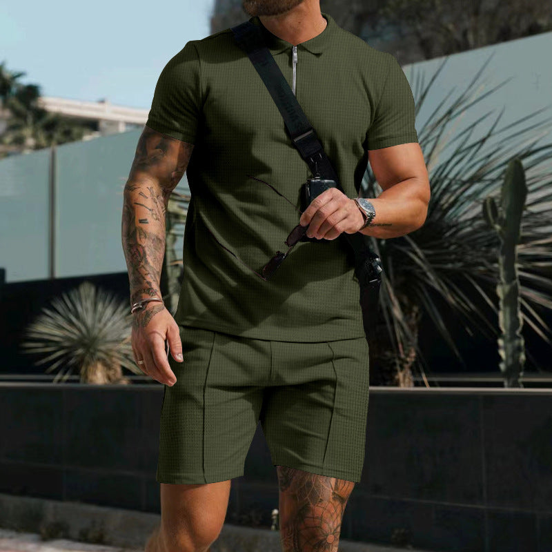 Sommer Set mit Polo und Kurze Hose für Herren