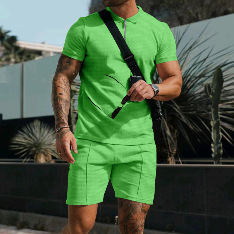 Sommer Set mit Polo und Kurze Hose für Herren