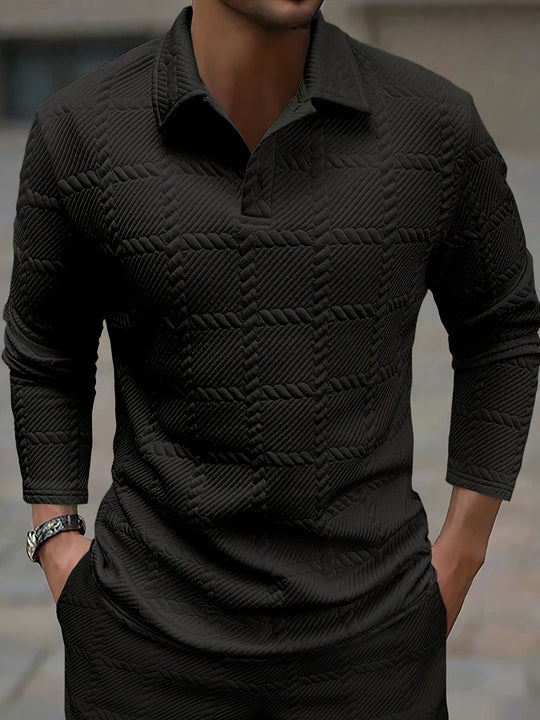 Polo Shirt Jacquard print für Herren