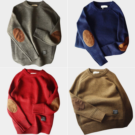 Pullover O-Ausschnitt aus hochwertigem Material für Herren