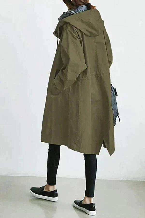 Regenmantel mit Kapuze für Damen