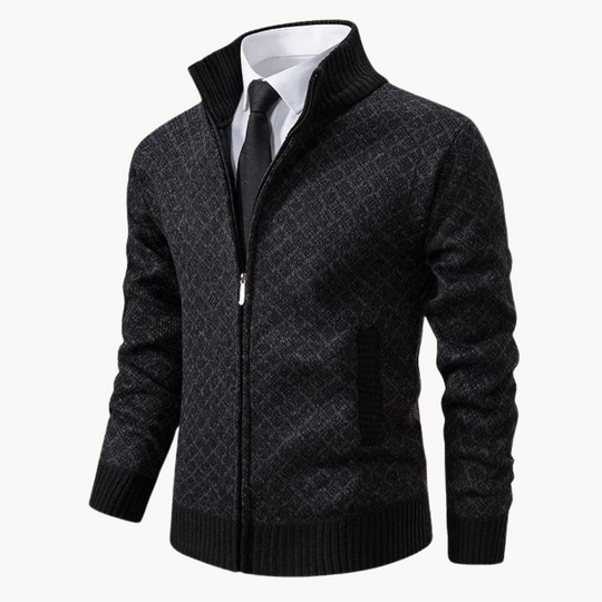 Rollkragenpullover Jacquard für Herren
