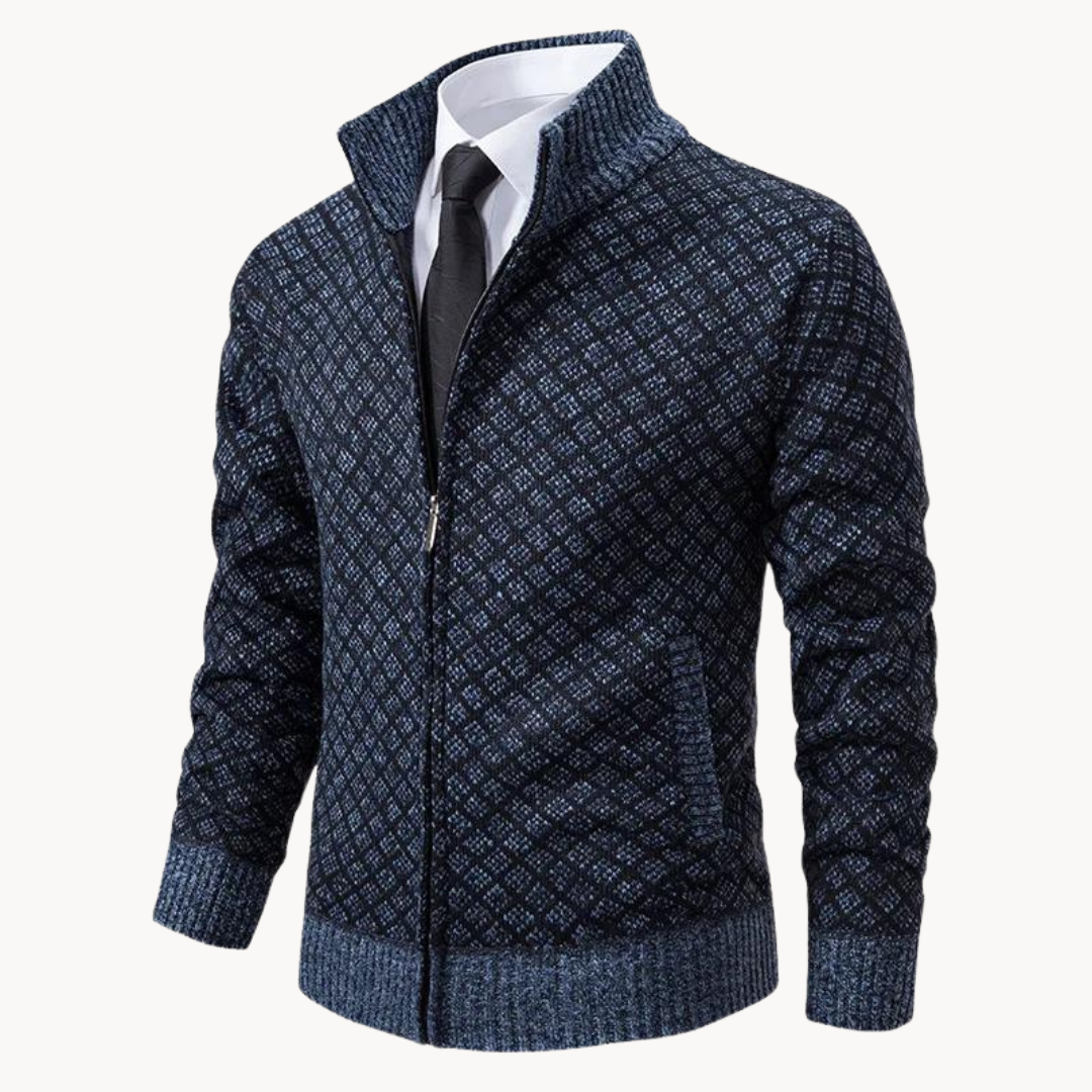 Rollkragenpullover Jacquard für Herren