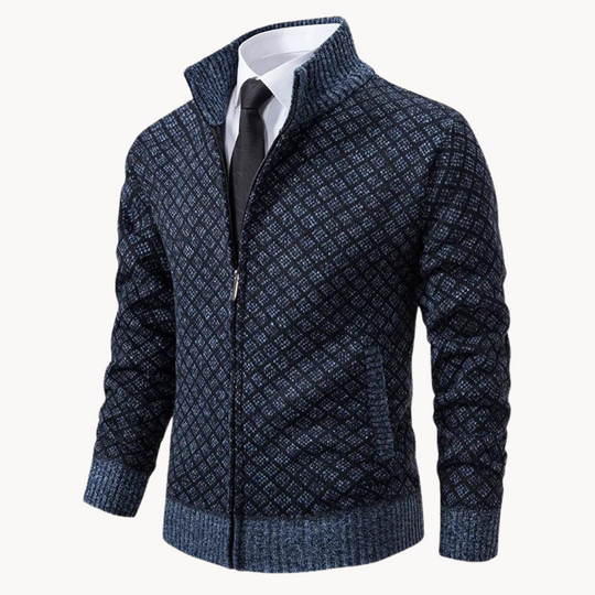 Rollkragenpullover Jacquard für Herren