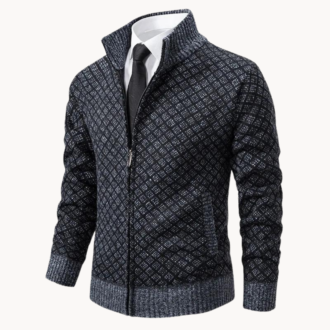 Rollkragenpullover Jacquard für Herren