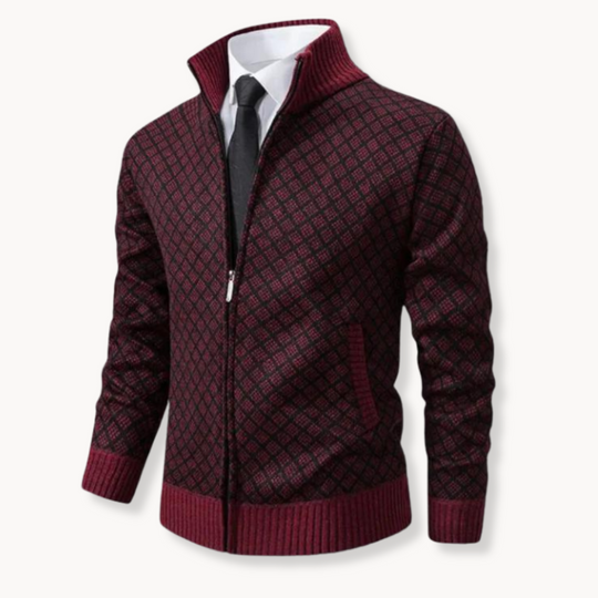 Rollkragenpullover Jacquard für Herren