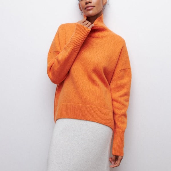Rollkragenpullover für Damen im klassischen Stil