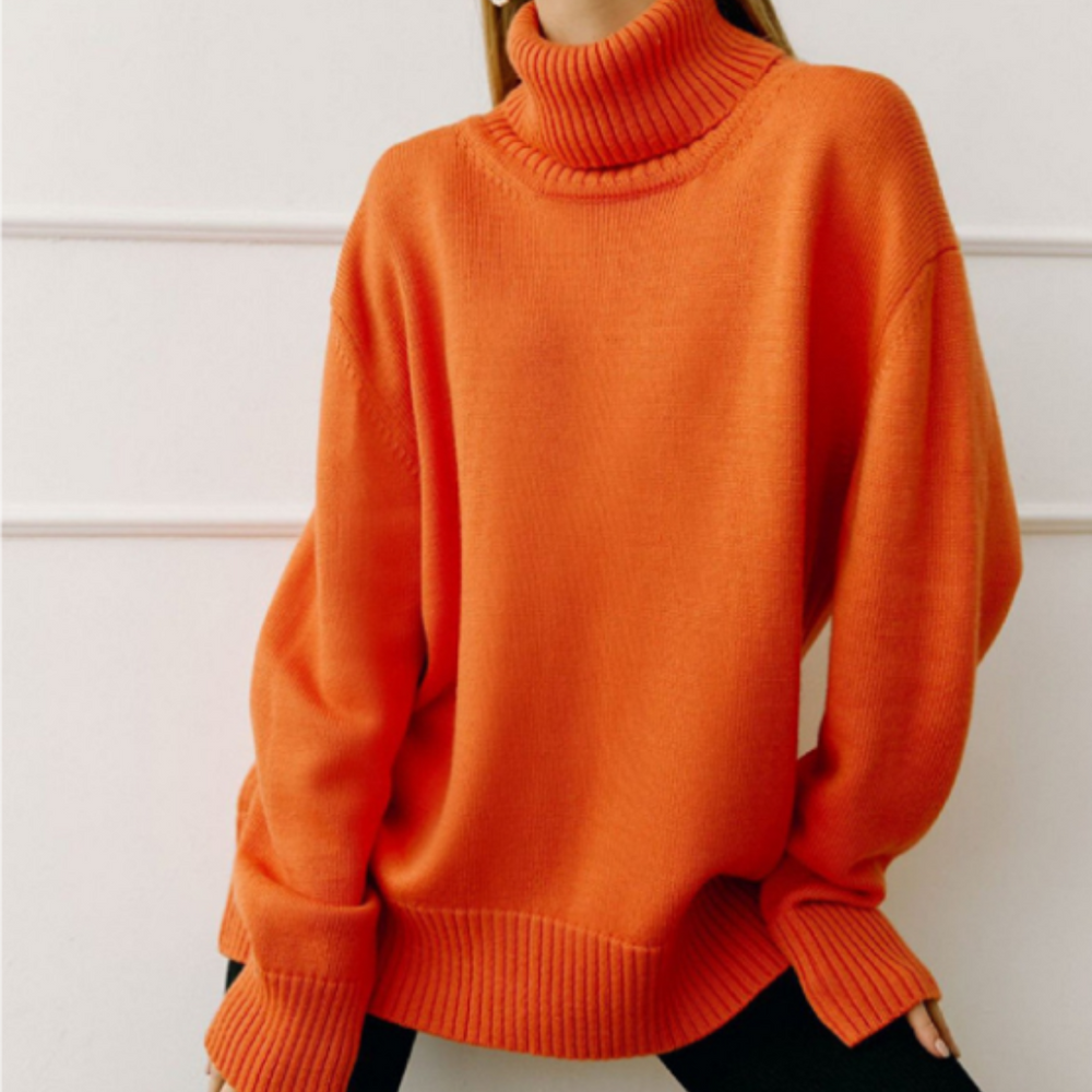 Rollkragenpullover für Damen in Modernem Design