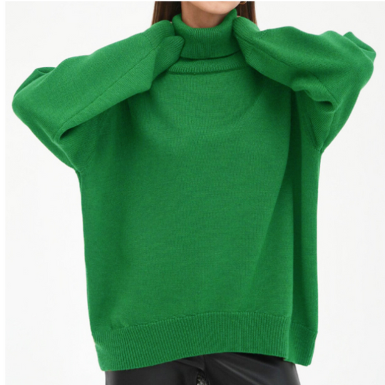 Rollkragenpullover für Damen in Modernem Design