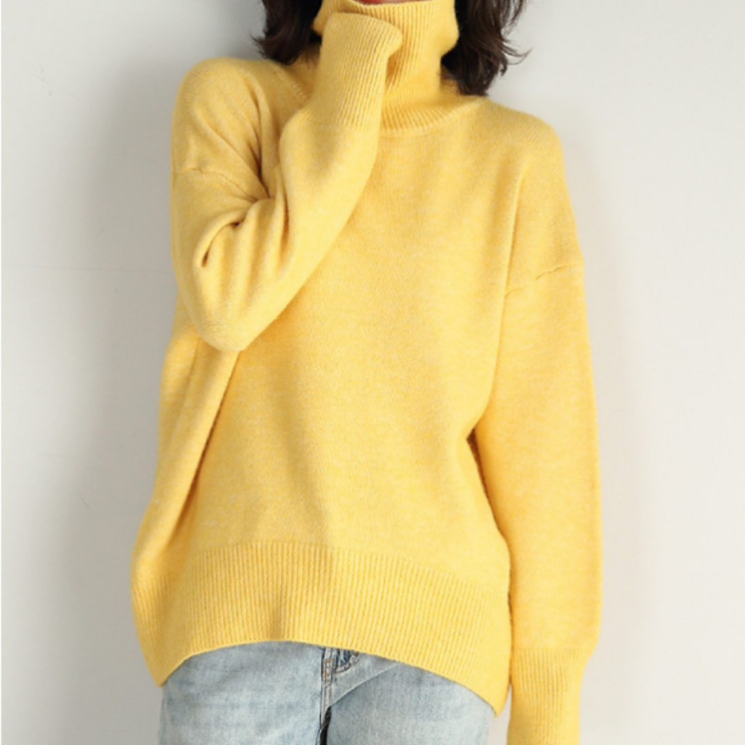 Rollkragenpullover für Damen in Modernem Design