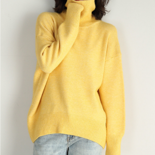 Rollkragenpullover für Damen in Modernem Design