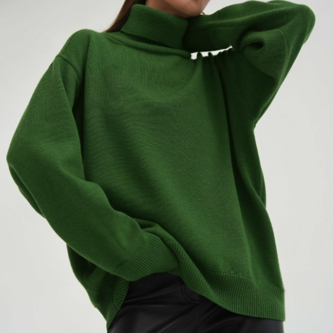 Rollkragenpullover für Damen in Modernem Design