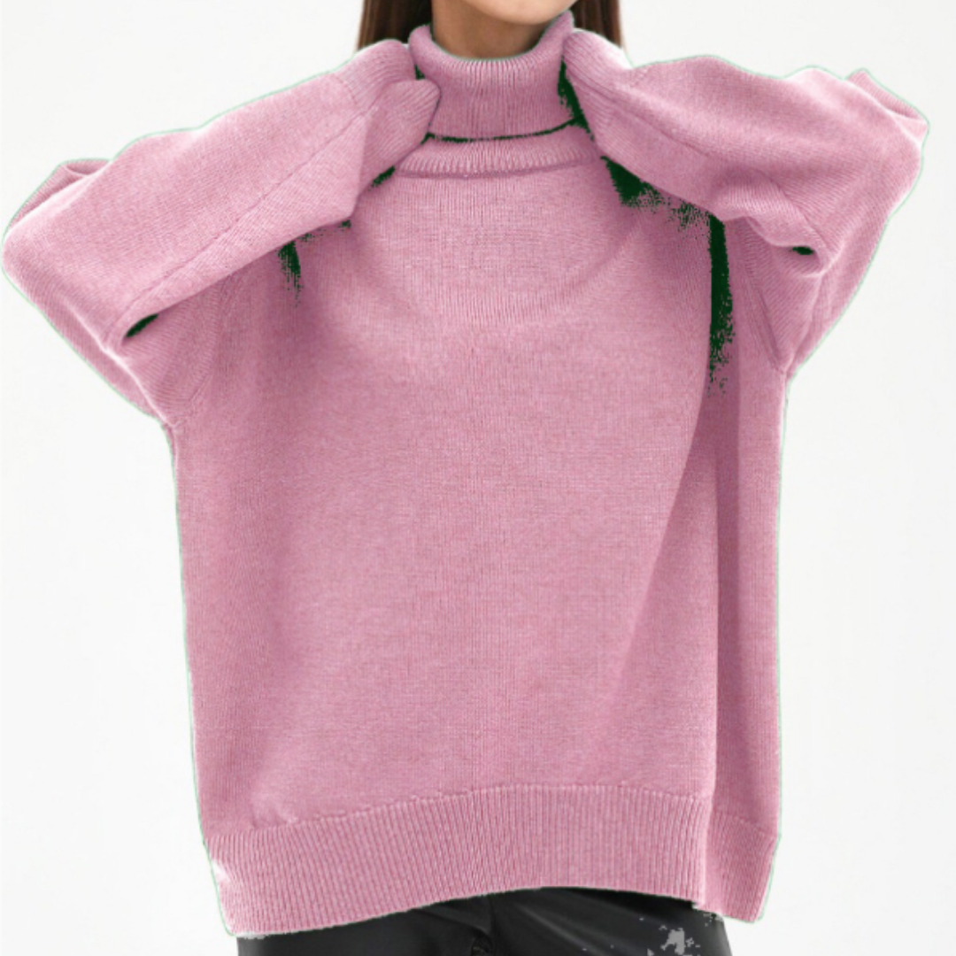 Rollkragenpullover für Damen in Modernem Design