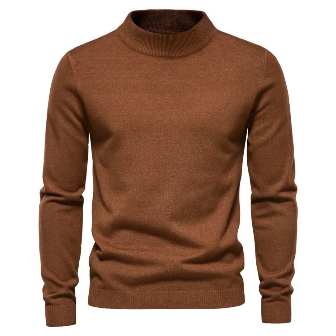 Rollkragenpullover für Herren im klassischen Winterstil
