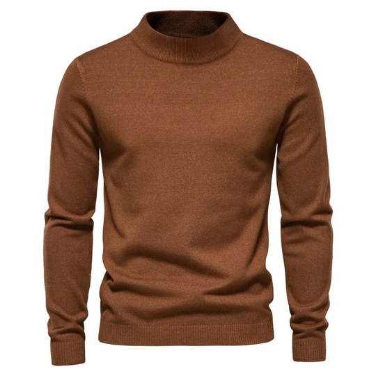 Rollkragenpullover für Herren im klassischen Winterstil