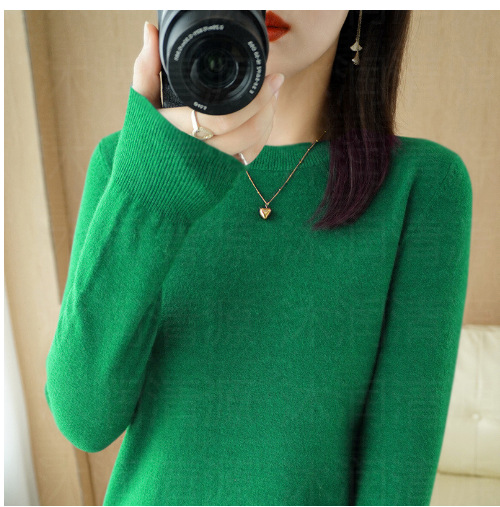 Rundhals Pullover für Damen im Modernen Stil
