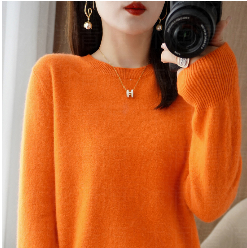 Rundhals Pullover für Damen im Modernen Stil