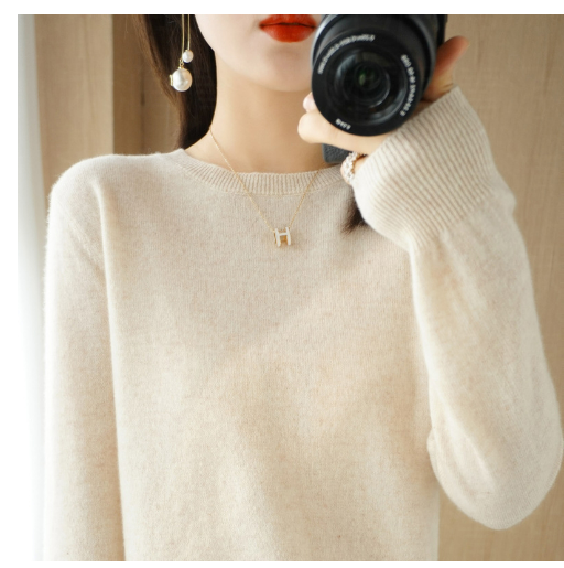 Rundhals Pullover für Damen im Modernen Stil
