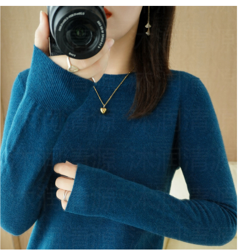 Rundhals Pullover für Damen im Modernen Stil