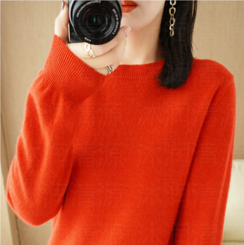 Rundhals Pullover für Damen im Modernen Stil