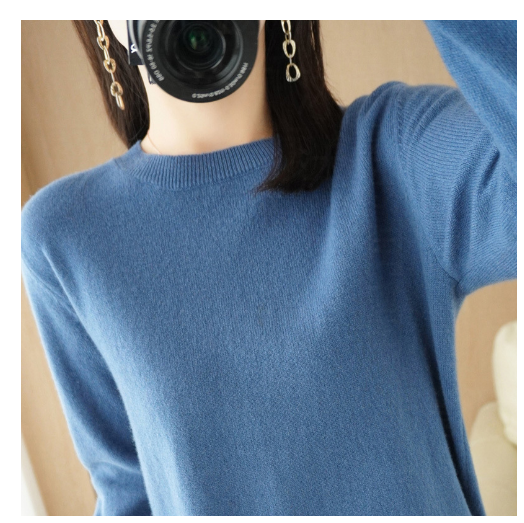 Rundhals Pullover für Damen im Modernen Stil