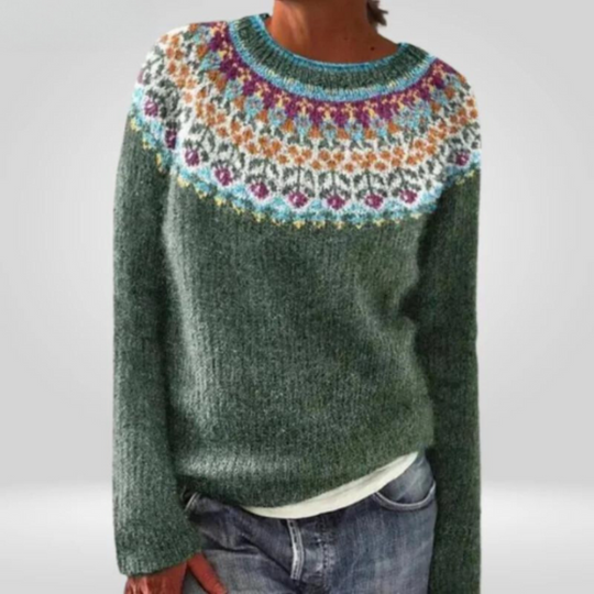 Rundhalsausschnitt Damenpullover für Damen