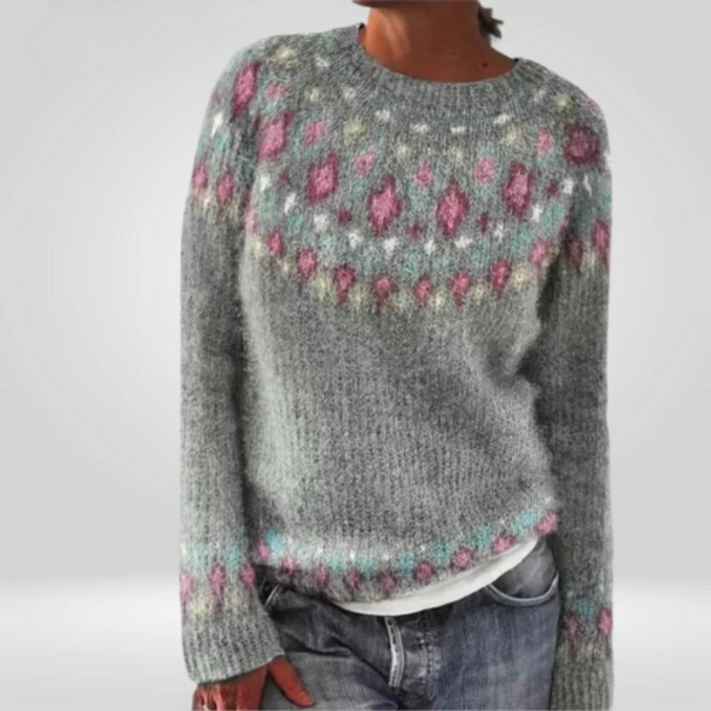 Rundhalsausschnitt Damenpullover für Damen