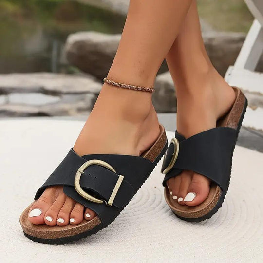 Sandalen Kurkzool mit Verstellbarem Riemen für Damen