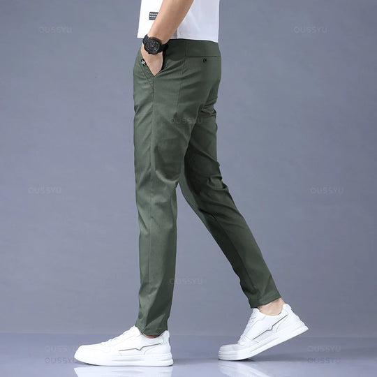 Slim Fit Hose mit elastischem Bund für Herren