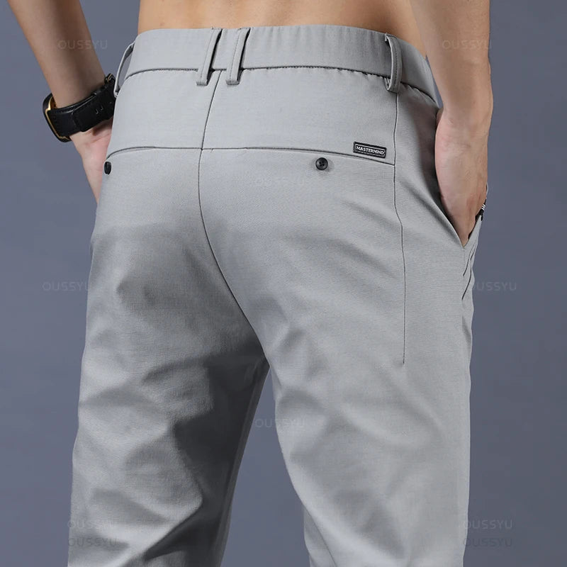 Slim Fit Hose mit elastischem Bund für Herren