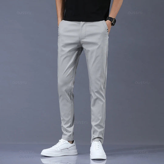 Slim Fit Hose mit elastischem Bund für Herren