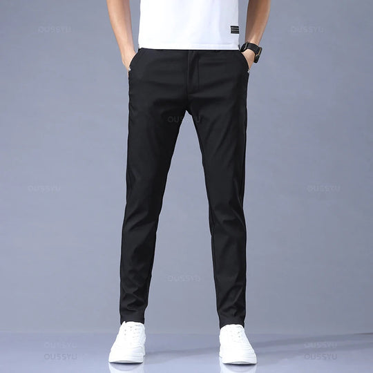Slim Fit Hose mit elastischem Bund für Herren