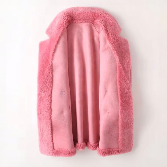 Sophie Oversized Mantel | Fellbesatz Damenmantel