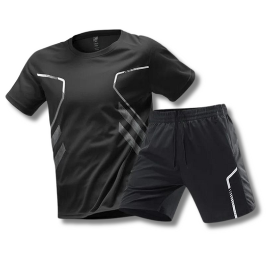 Sportset mit Short und Shirt Atmungsaktiv für Herren