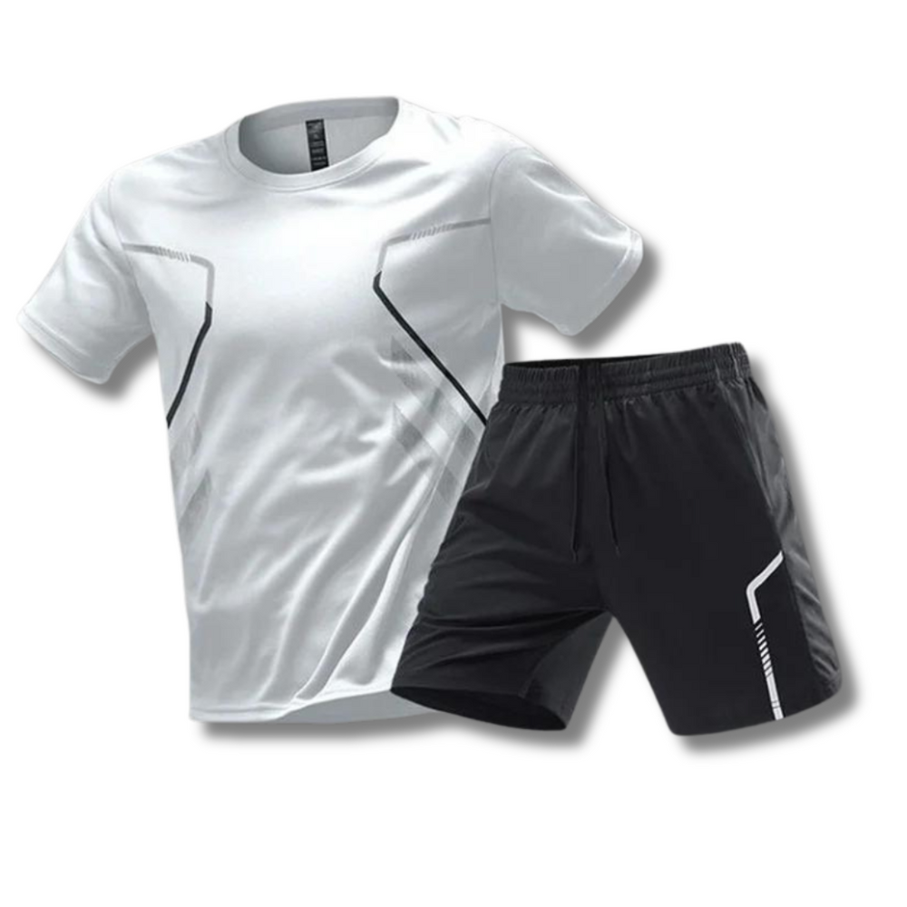 Sportset mit Short und Shirt Atmungsaktiv für Herren