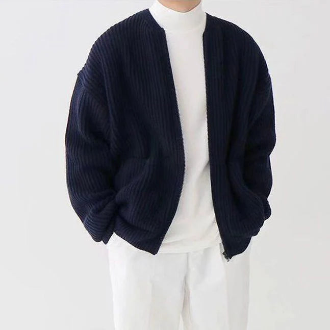 Strickjacke Wollemix Modern für Herren