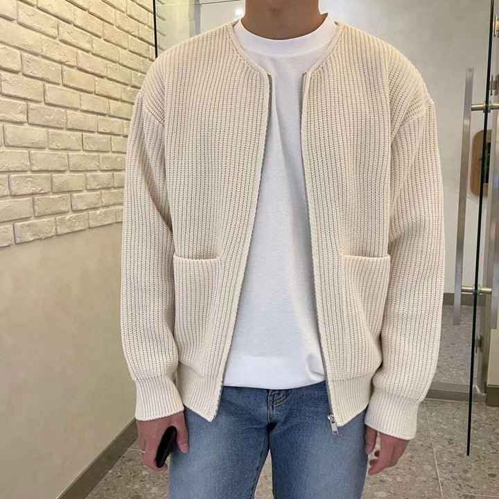 Strickjacke Wollemix Modern für Herren