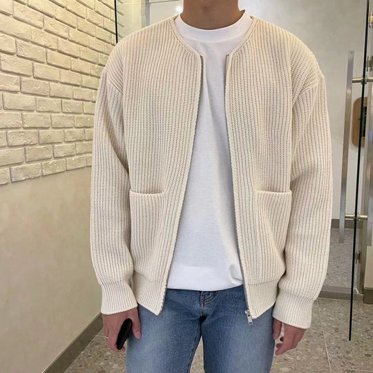 Strickjacke Wollemix Modern für Herren
