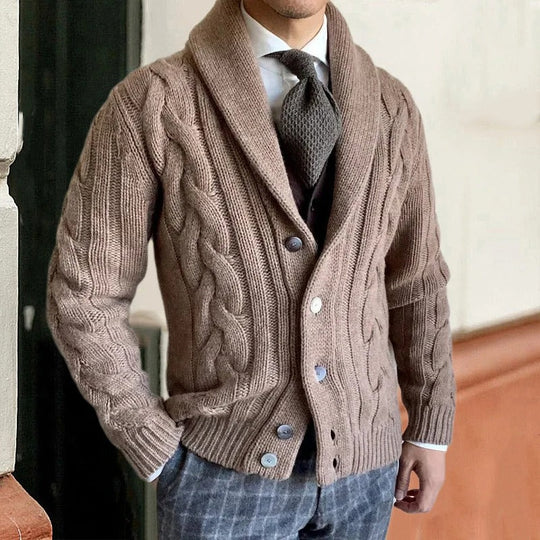 Strickjacke für Herren mit Knöpfen